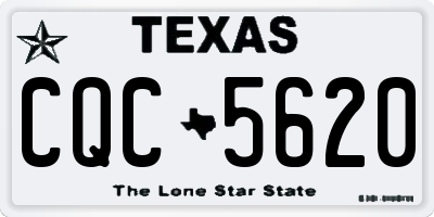 TX license plate CQC5620