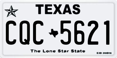 TX license plate CQC5621