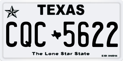 TX license plate CQC5622