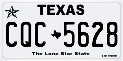 TX license plate CQC5628