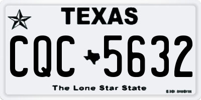 TX license plate CQC5632