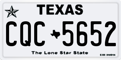 TX license plate CQC5652