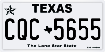 TX license plate CQC5655
