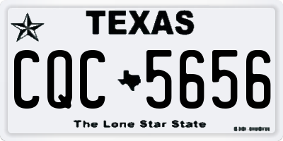 TX license plate CQC5656
