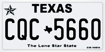 TX license plate CQC5660