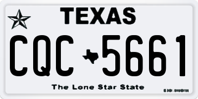 TX license plate CQC5661