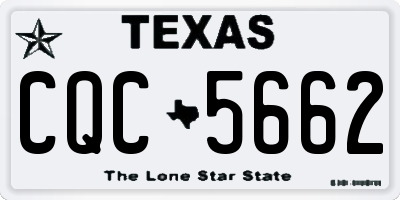 TX license plate CQC5662