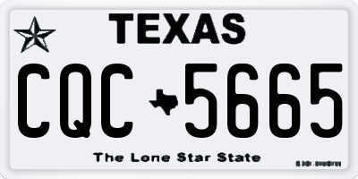 TX license plate CQC5665
