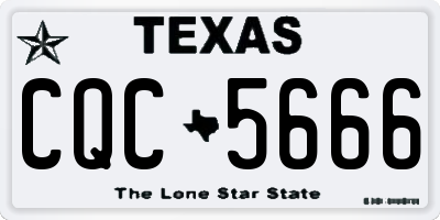 TX license plate CQC5666