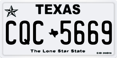 TX license plate CQC5669