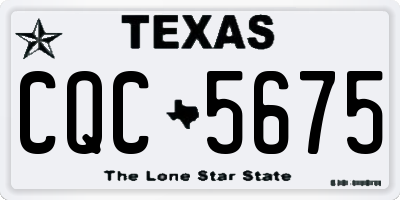 TX license plate CQC5675