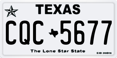 TX license plate CQC5677