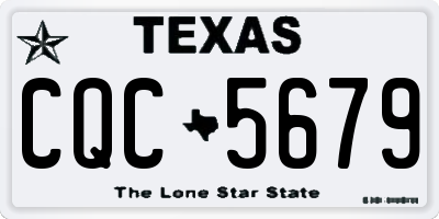 TX license plate CQC5679