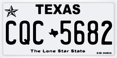 TX license plate CQC5682