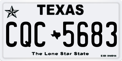 TX license plate CQC5683