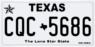 TX license plate CQC5686