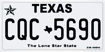 TX license plate CQC5690