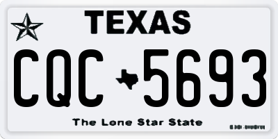 TX license plate CQC5693