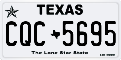 TX license plate CQC5695