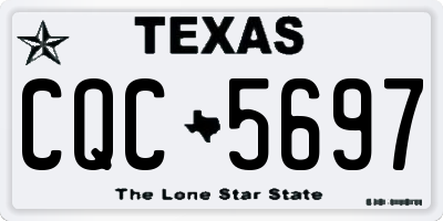 TX license plate CQC5697