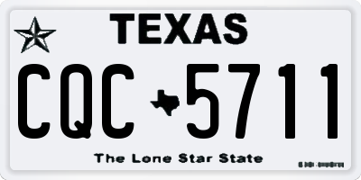 TX license plate CQC5711