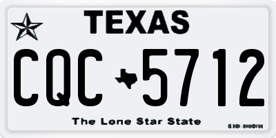 TX license plate CQC5712