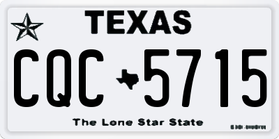 TX license plate CQC5715