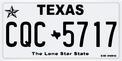 TX license plate CQC5717