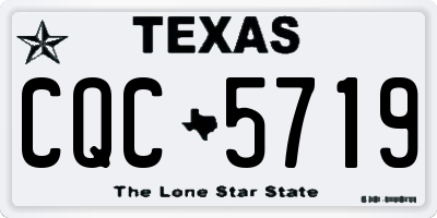 TX license plate CQC5719
