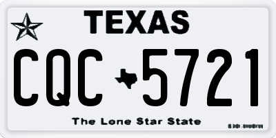 TX license plate CQC5721