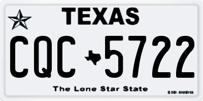 TX license plate CQC5722