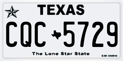 TX license plate CQC5729