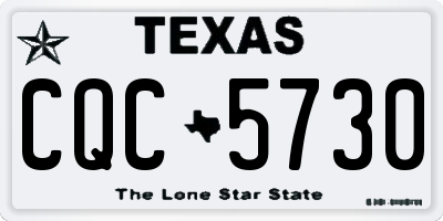 TX license plate CQC5730
