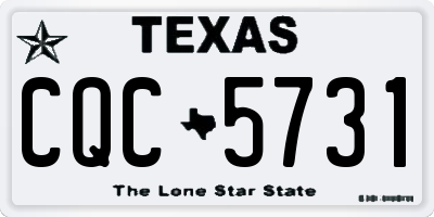 TX license plate CQC5731