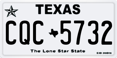 TX license plate CQC5732