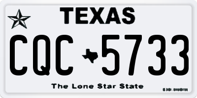 TX license plate CQC5733