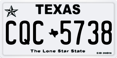 TX license plate CQC5738