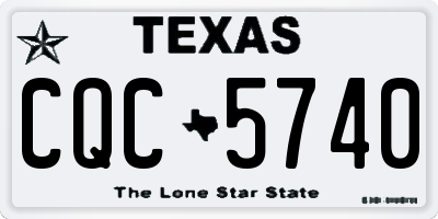TX license plate CQC5740