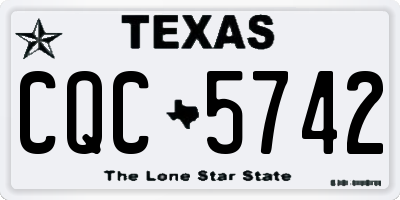 TX license plate CQC5742