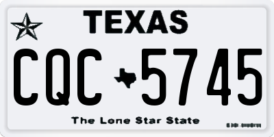 TX license plate CQC5745