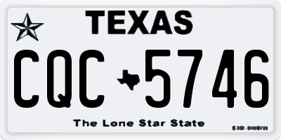 TX license plate CQC5746