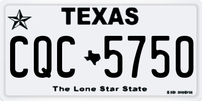 TX license plate CQC5750