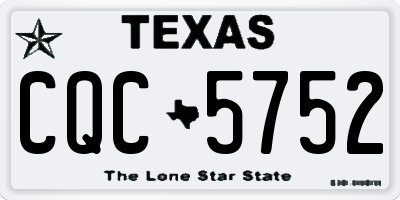 TX license plate CQC5752