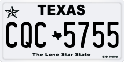 TX license plate CQC5755