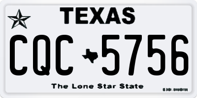 TX license plate CQC5756