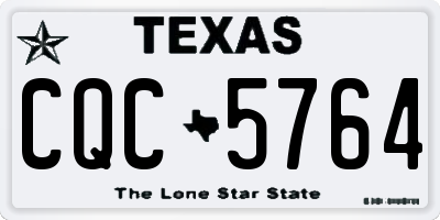 TX license plate CQC5764