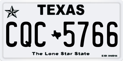 TX license plate CQC5766