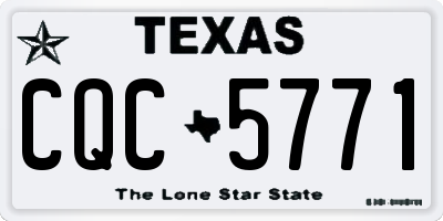TX license plate CQC5771
