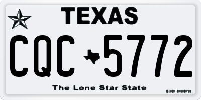 TX license plate CQC5772