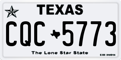TX license plate CQC5773